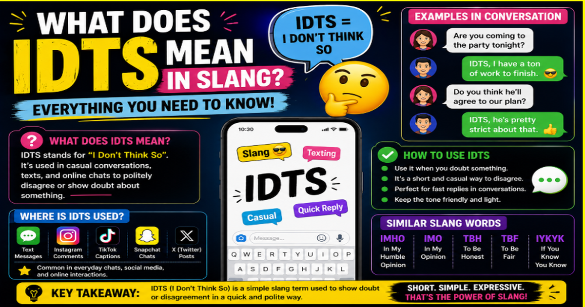 What Does IDTS Mean