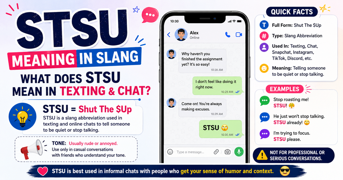 STSU meaning slang