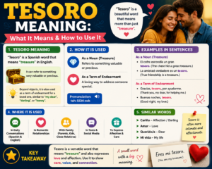 tesoro meaning
