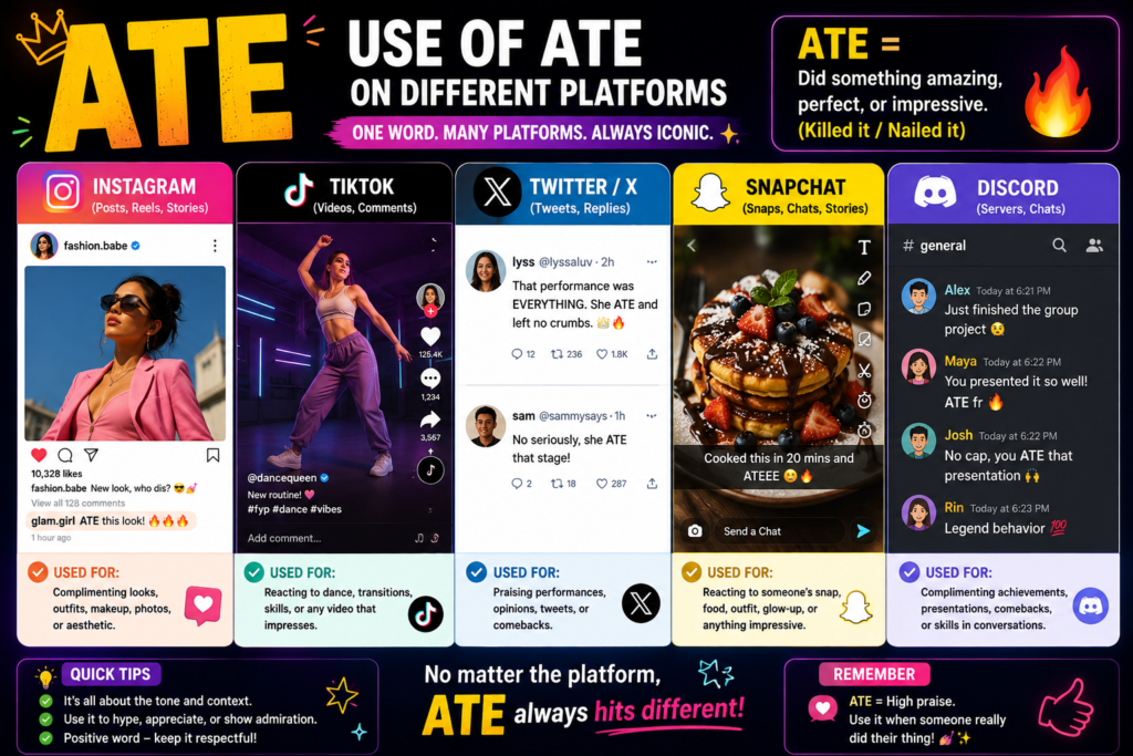 Ate meaning slang 