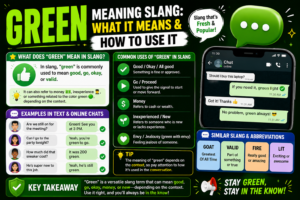 green slang meaning