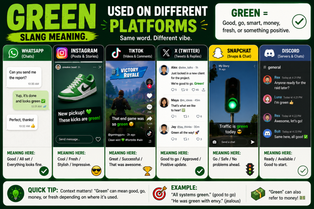 green slang meaning