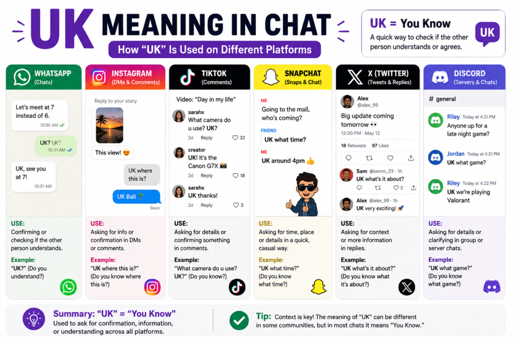uk meaning in chat 