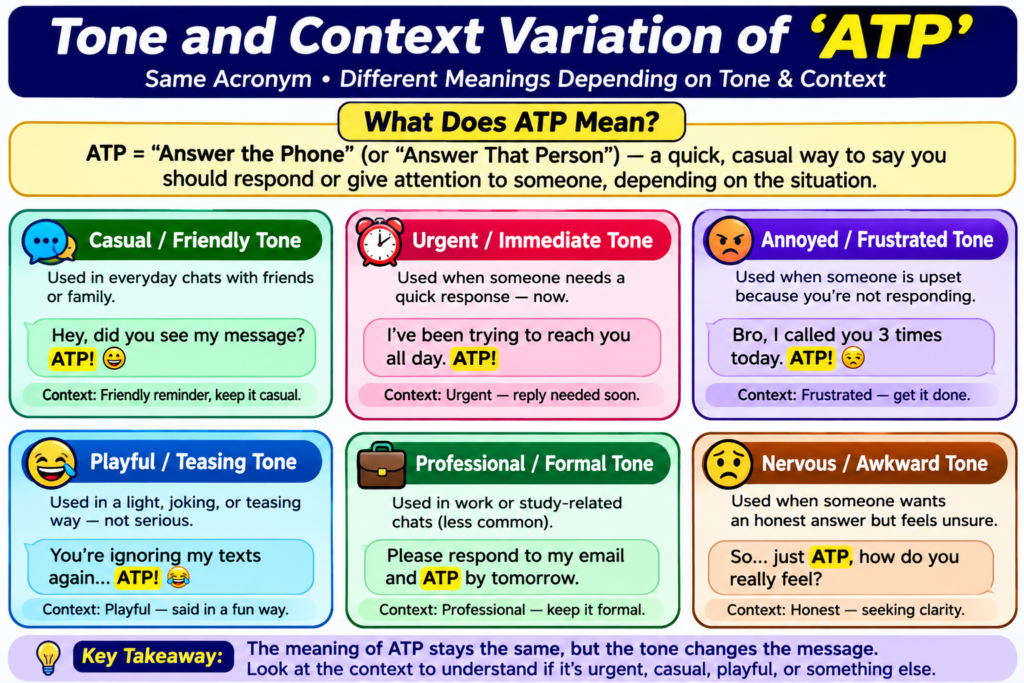 ATP meaning in text