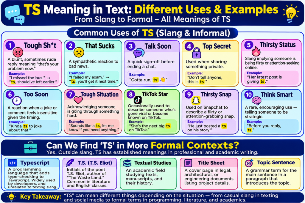 TS Meaning in Text
