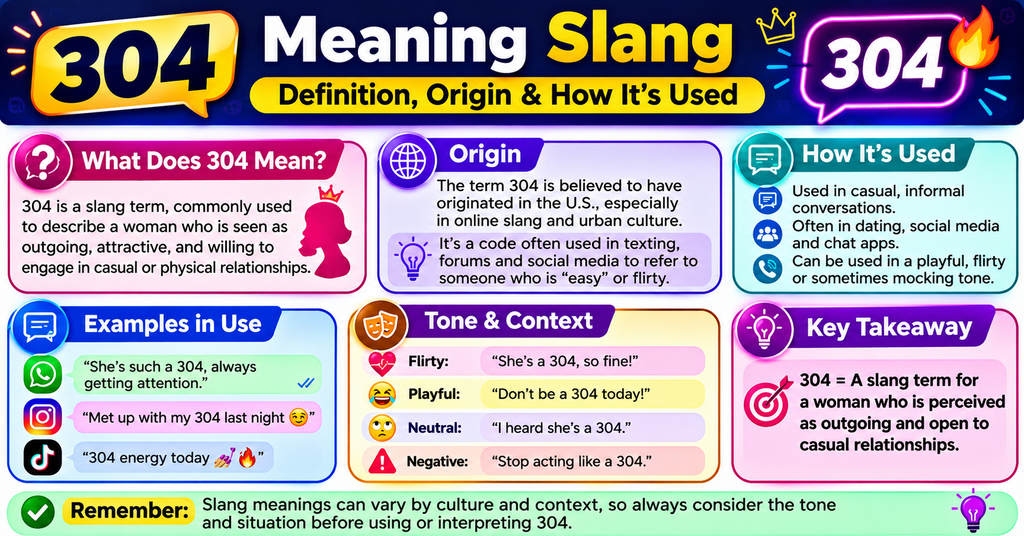 304 meaning slang