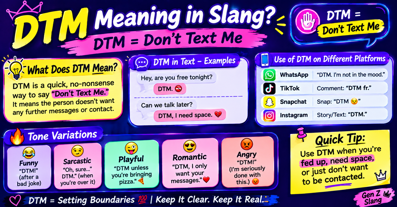 what does dtm mean in slang