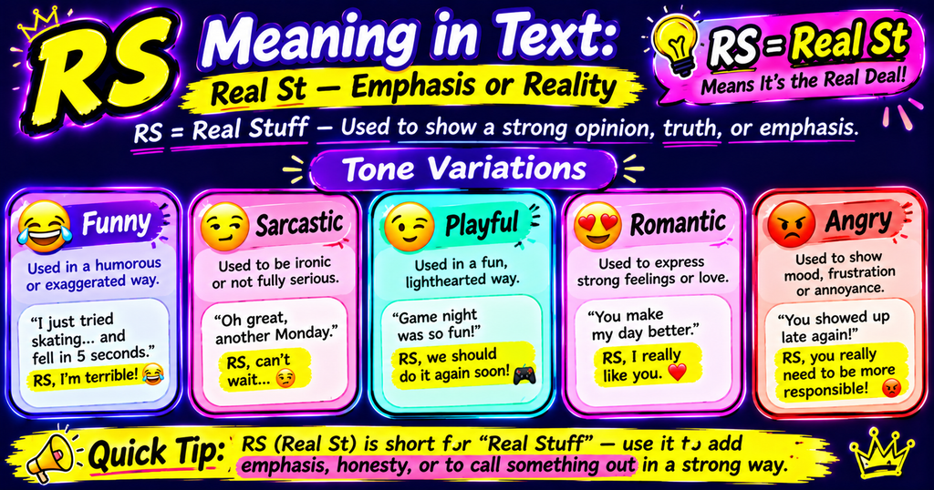 RS Meaning in Text