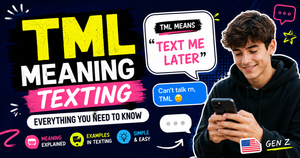 TML meaning texting