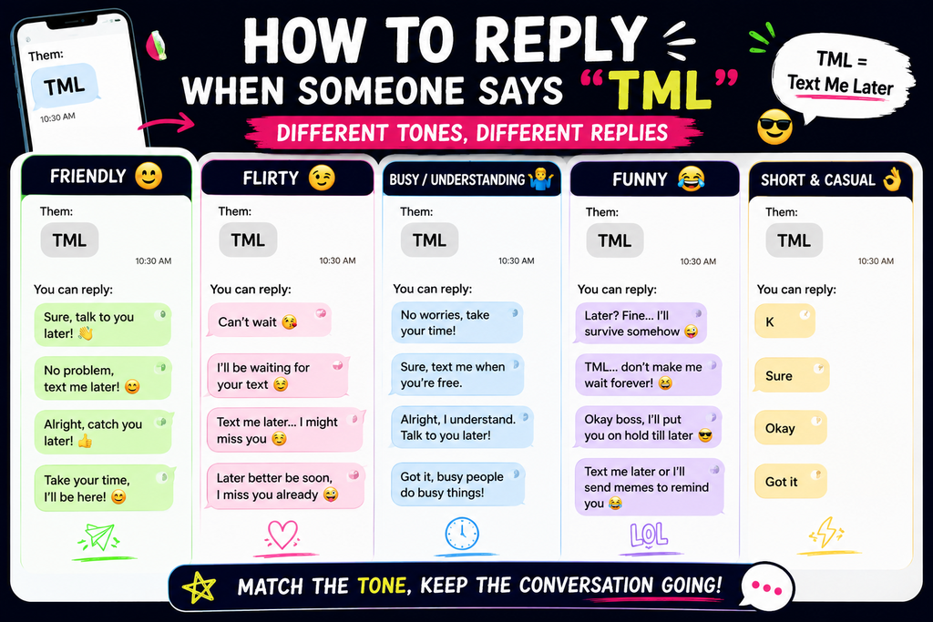 TML meaning texting