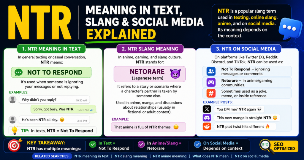 ntr meaning in text