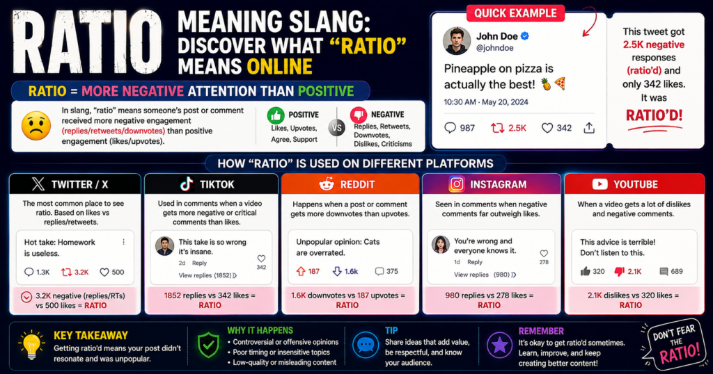 Ratio Meaning Slang