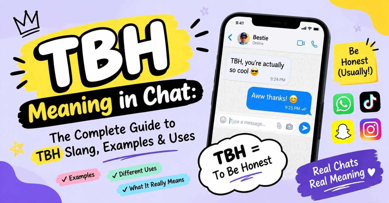 TBH Meaning in Chat