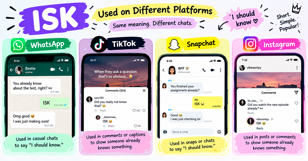 What Does ISK Mean in Text