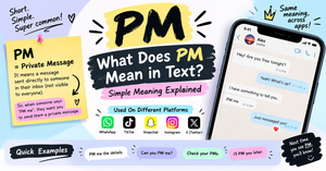 What Does PM Mean in Text