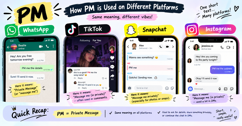 What Does PM Mean in Text