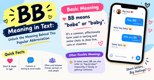 BB Meaning in Text