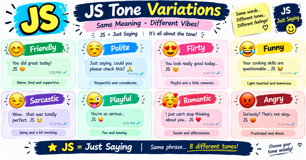 JS Meaning in Text
